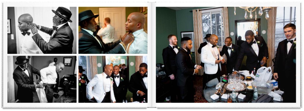 Wedding Album Layout - Groom & Groomsmen